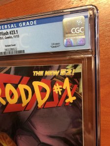 Flash (2013) #23.1 (CGC 9.4 WP) Variant Cover Newsstand Edition!