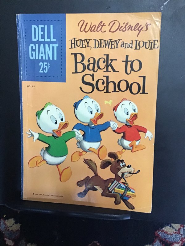 Dell Giant #35 (1960) mid grade Huey Dewey and Louie key! FN Wow!