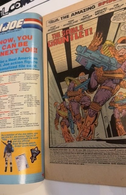 The Amazing Spider-Man #301 (1988)McFarlane /SivlerSable  - staining on pt cover