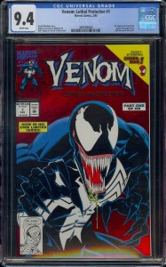 VENOM LETHAL PROTECTOR #1 CGC 9.4 1ST VENOM IN HIS OWN TITLE 8009