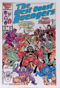 West Coast Avengers #15 (Dec 1986, Marvel) 8.5 VF+