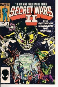 Secret Wars II #3 September 1985 1st App Beyonder Human Form Marvel Comic VFNM)