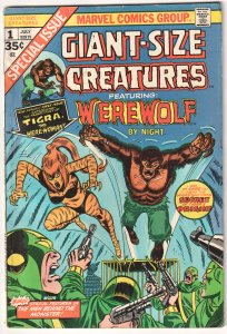 Giant Size Creatures (1974) Werewolf by Night [Key Issue] 1st Tigra!
