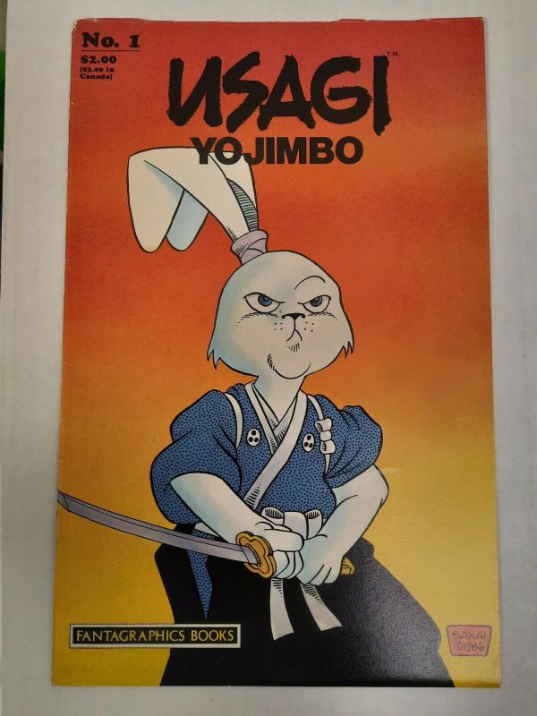 Sakai 1986 TMNT USAGI YOJIMBO #1 Fantagraphics Books, 2nd Print NICE SEE PICS!