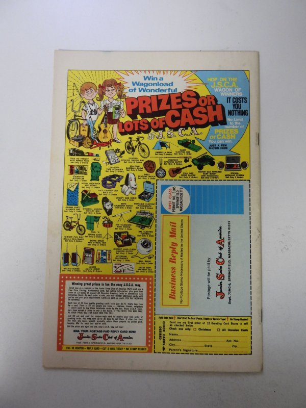 The Avengers #116 (1973) FN+ condition stain back cover