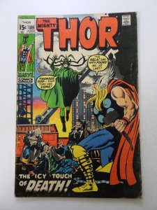 Thor #189 (1971) VG/FN condition overspray