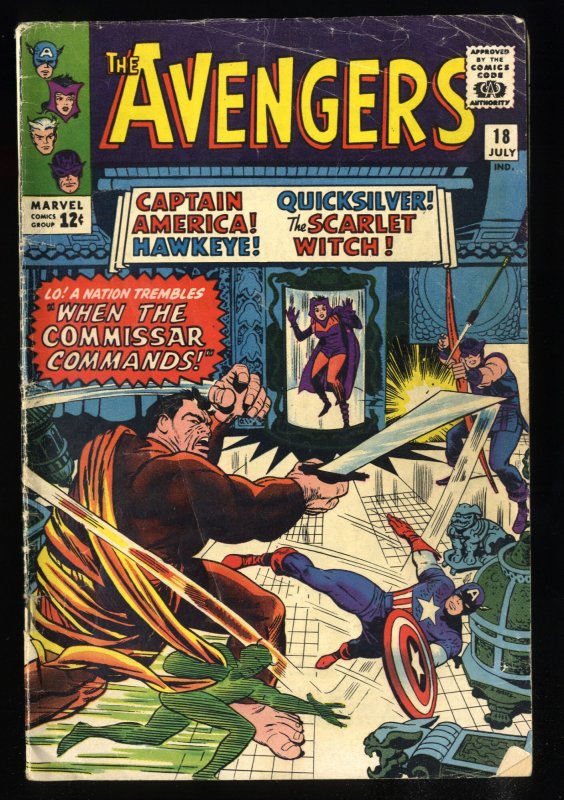 Avengers #18 VG 4.0