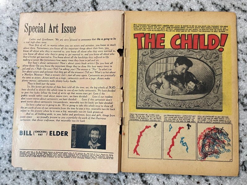 MAD # 22 PR/GD Golden Age EC Comic Book Magazine Pre-Code Humor 4 J877