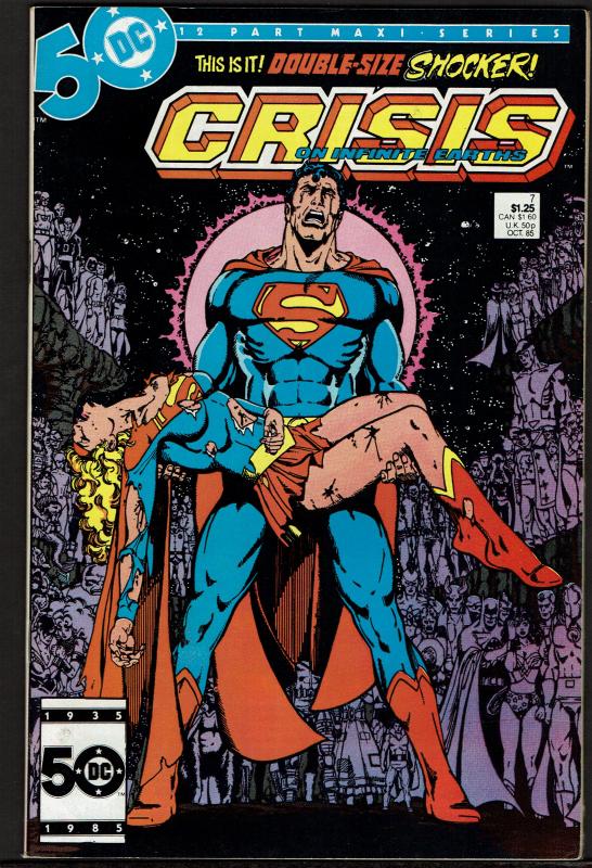 Crisis On Infinite Earths #7 Death of Supergirl (Oct 1985 DC)  9.0 VF/NM