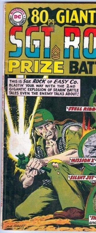 Eighty Page Giant #7 strict VG/FN 5.0 Mid-Grade ~Sgt. Rock~  100s more war books