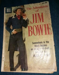 Jim Bowie Adventures Four Color 993 Dell 1959 Knife ABC TV show Paddle Wheel Gun