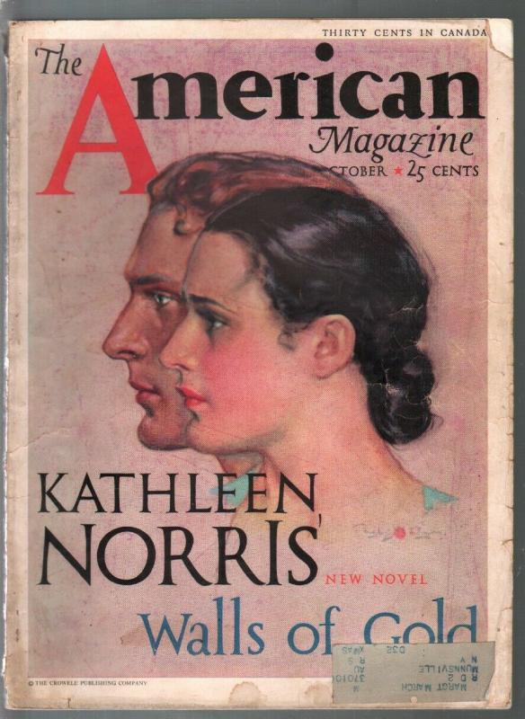American Magazine 10/1932-Sam Spade-Dashiell Hammond-hardboiled pulp-VG