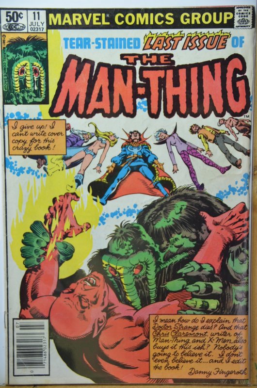 Man-Thing #11 (1981) Last Issue, Low Print Run !