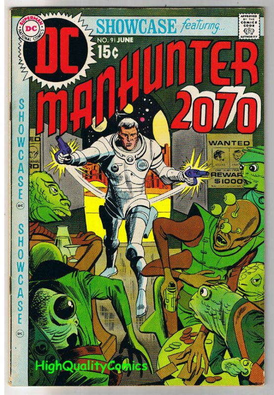 SHOWCASE #91, FN+, ManHunter 2070 AD, Bounty Hunter, 1956, more in store