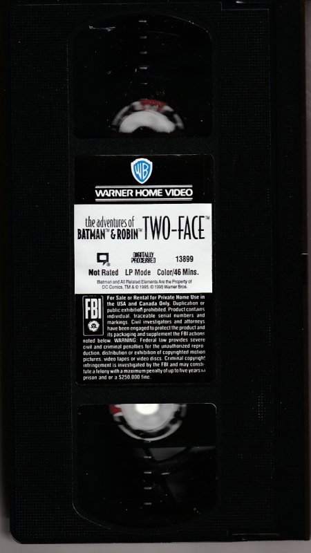 Adventures of Batman and Robin – Two Face VHS