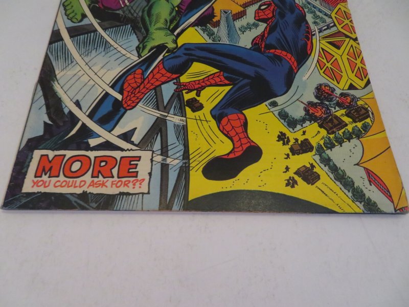 The Amazing Spider-Man #120 (1973) Incredible Hulk Comic Book VG+ 4.5