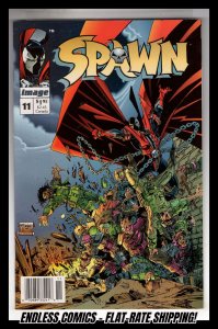 Spawn #11 Newsstand Edition (1993) VF/VF+ Todd McFarlane! Image! / EBI#1