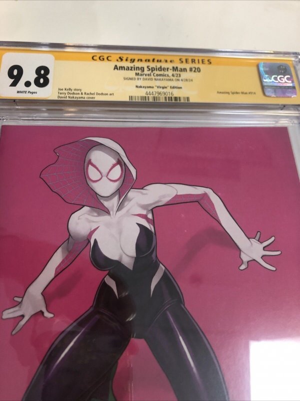 Amazing Spider-Man (2023) # 20 (CGC 9.8 SS) Signed David Nakayama *Marvel Comics
