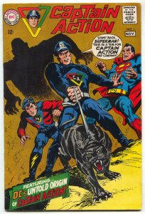 CAPTAIN ACTION #1 ORIGIN WALLY WOOD ART SUPERMAN   1968 VF-