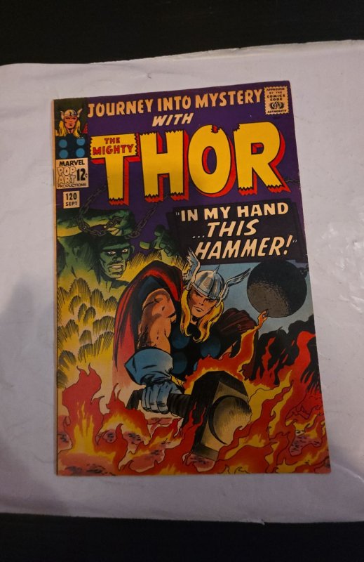 Journey Into Mystery #120 (1965)in my hand this hammer foxxing