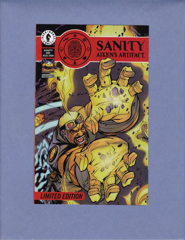 Sanity Aiken's Artifact Ashcan #00 VG Front/Back Cover Scans Dark Horse 2000