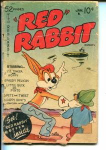 Red Rabbit #18 1951-J Charles Larue-52 page issue-rare-flying saucer-P