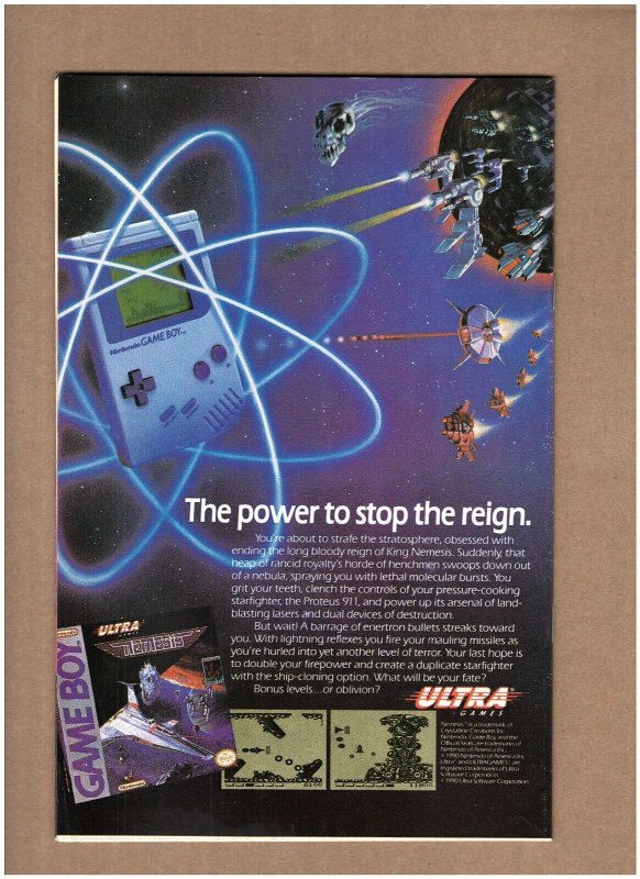 Captain America #372 Newsstand Marvel Comics 1990 Gruenwald & Ron Lim VF 8.0