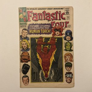 Fantastic Four 54 Good/Very Good Gd/Vg 3.0 Water Damage 1966 Marvel