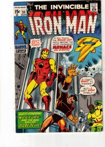 Iron Man #35 (1971) VF High-Grade Iron Man, Nick Fury and Dare Devil Wow!