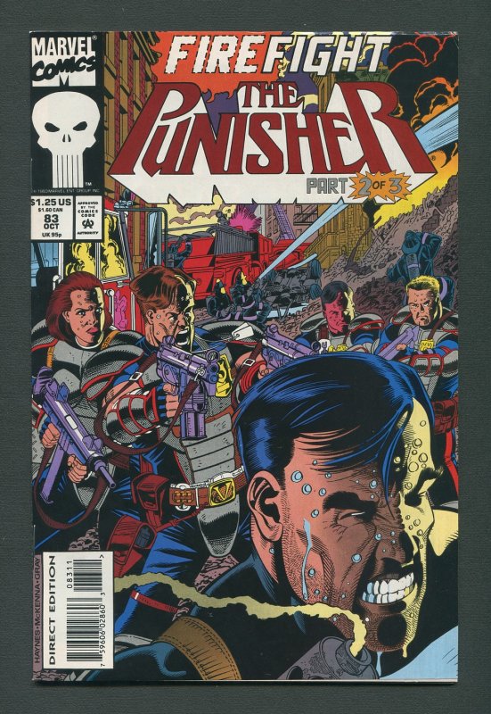 Punisher #83 / 9.0 VFN/NM Newsstand  October 1993