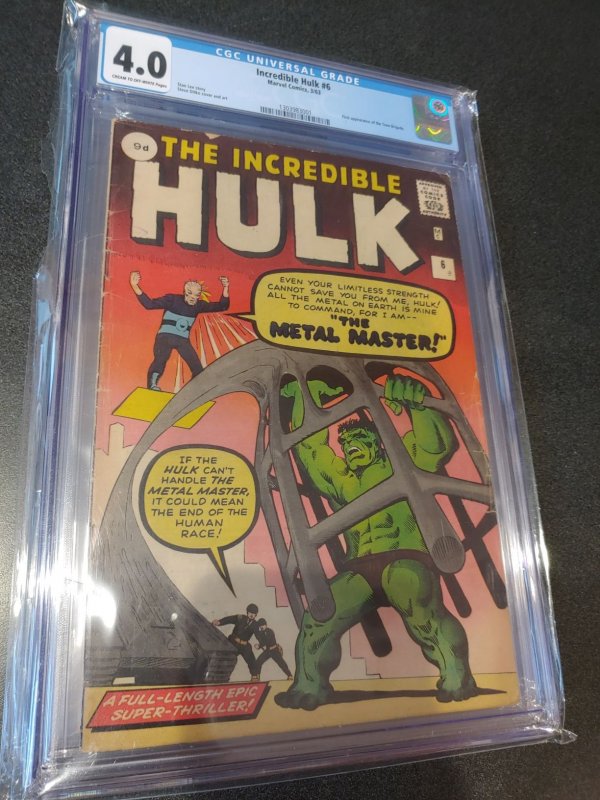 THE INCREDIBLE HULK #6 CGC 4.0