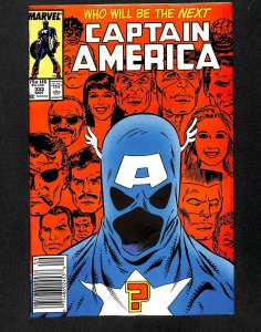 Captain America #333 VF+ 8.5 Newsstand Variant