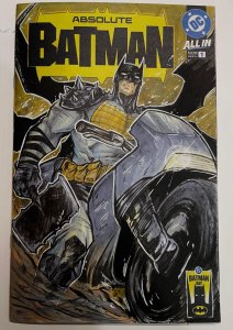 Absolute Batman #1 OG Art Blank Cover by Juanjo López – BATCYCLE - CGC SS READY