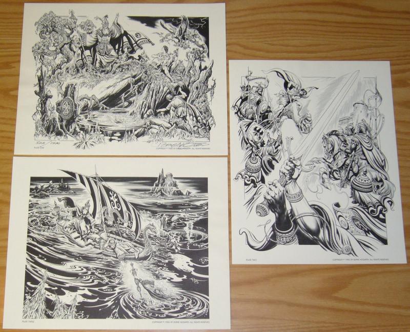 Burne Hogarth's King Arthur Portfolio vol. 1 limited to 1,500 copies! 1983 set