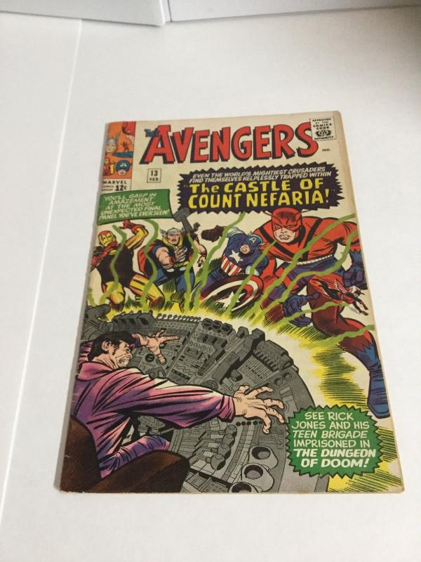 Avengers 13 Vg+ Very Good+ 4.5 Marvel Comics Silver Age