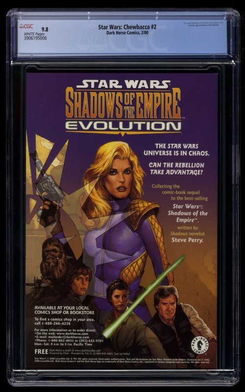 Star Wars: Chewbacca (2000) #2 CGC NM/M 9.8 White Pages