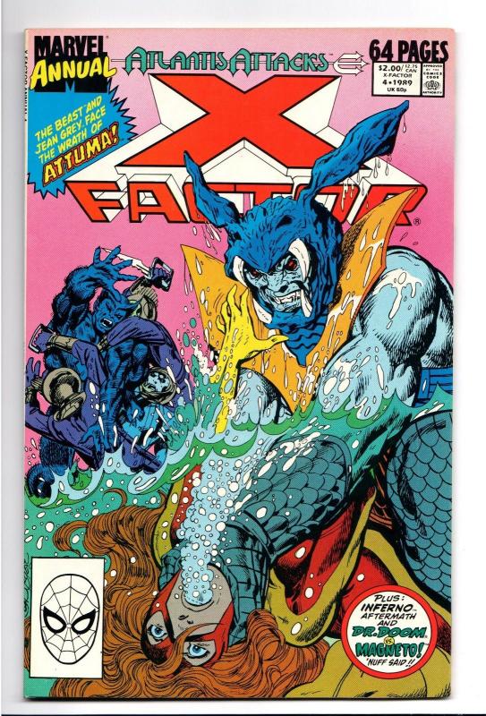 X-Factor Annual #4 - Atlantis Attacks / John Byrne (Marvel, 1989) - VF-