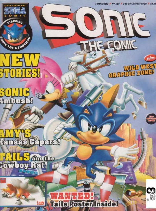 Sonic the Comic #140 FN ; Fleetway Quality | Hedgehog