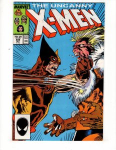 The Uncanny X-Men #222 (9.0-9.2) 1987 SABRETOOTH Appearance !!!!   / ID#411