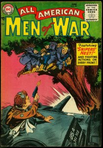ALL-AMERICAN MEN OF WAR #22 1955-DC COMICS-J KUBERT ART FN/VF