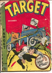 Target Vol. 9 #9 1948--LB Cole auto crash cover-Gary Stark-Don Rico-G 