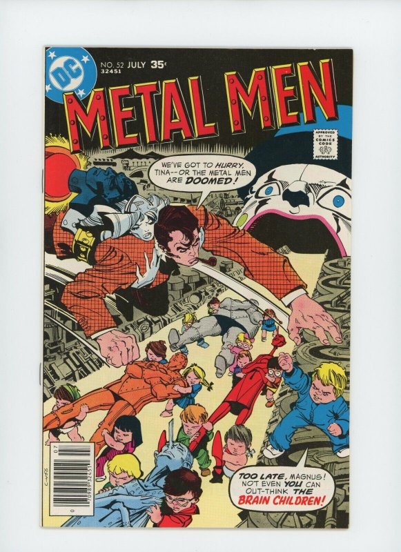 Metal Men #52 - Featuring The Brain Children (9.2 OB) 1977