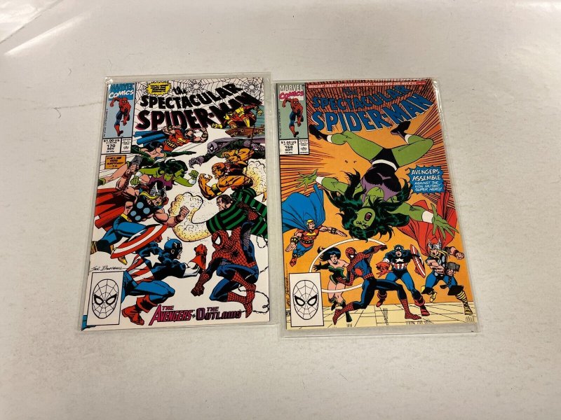 3 Spectacular Spider-Man Marvel Comics books #168 169 170 6 RC4