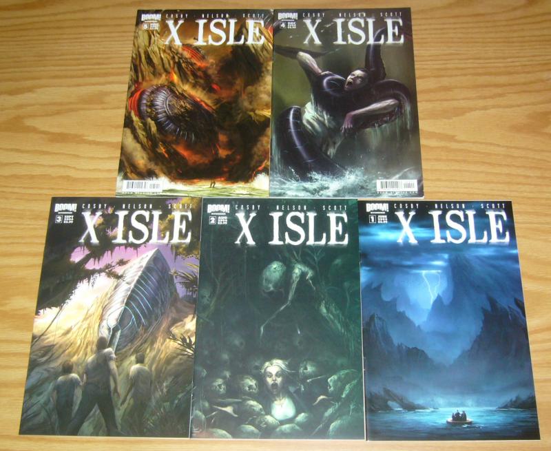 X Isle #1-5 VF/NM complete series - boom studios - andrew cosby - sci fi mystery