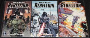 Dark Horse STAR WARS: REBELLION #1-3 - 3pc Trade Paperback Lot Grade VF-NM Vader