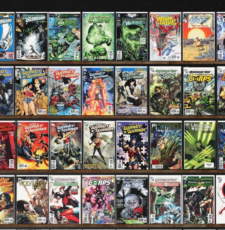 Huge Lot 150+ Comics with Green Lantern Corps, Wonder Woman & More!