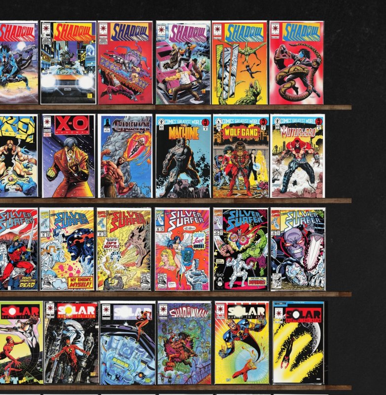 Huge Lot 140+ Comics with Silver Surfer, Shadowman, The H.A.R.D. Corps & More!