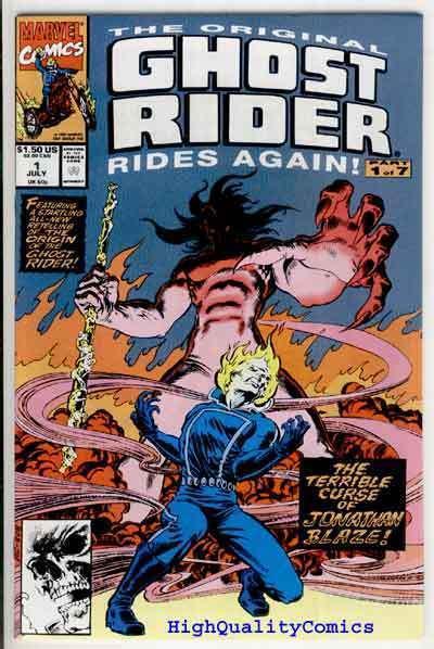 GHOST RIDER Rides Again #1, NM+, Johnny Blaze, 1991, more GR in store, Marvel