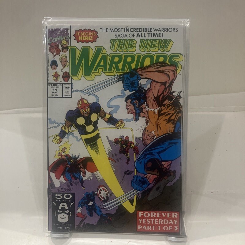 The New Warriors #11 Newsstand Good Marvel Comics Wolverine