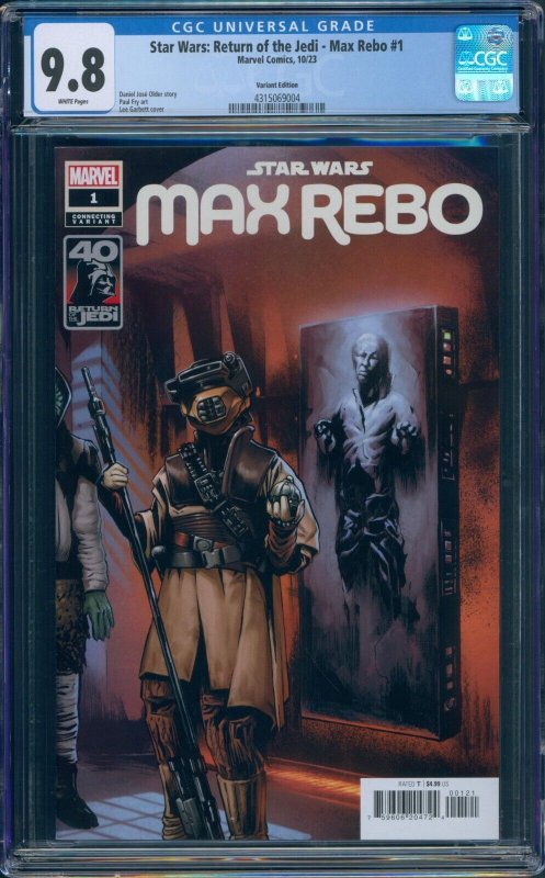 Star Wars Return of the Jedi Max Rebo #1 CGC 9.8 Connecting Var Marvel 2023